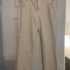 Kut from the Kloth Fab AB Straight Leg size 14. Cream color.